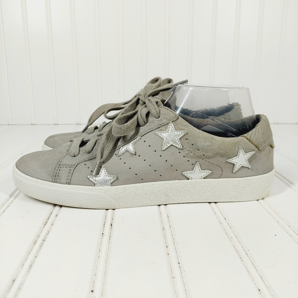 Mercer Edit Callback Grey Leather Star Sneaker H353